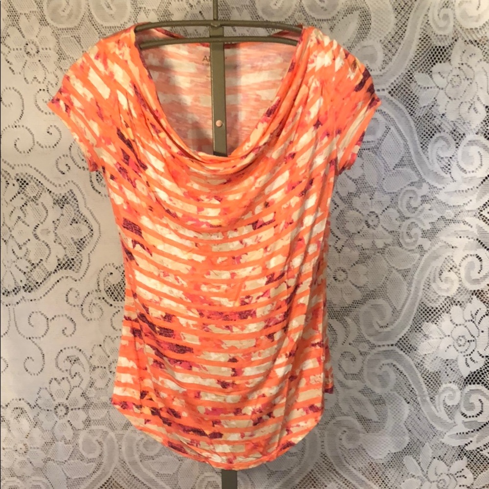 🍉 Apt 9 Peachy Draped Neckline Blouse